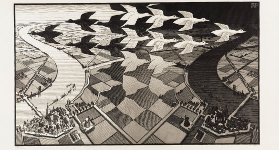 "Day and Night" by M.C. Escher @ The M.C. Escher Company B.V.- Baarn - the Netherlands