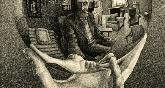 "Hand with Mirror" by M.C. Escher @ The M.C. Escher Company B.V.- Baarn - the Netherlands