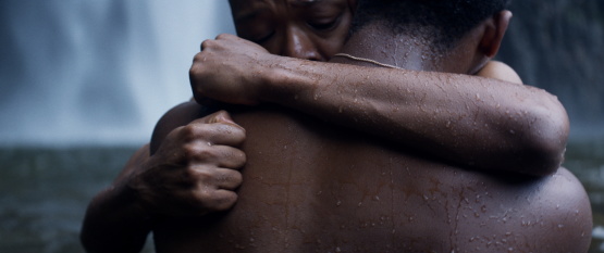 Nakhane Touré and Bongile Mantsai in <i>The Wound</i>, courtesy Kino Lorber