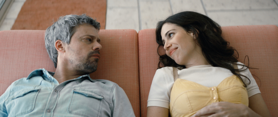 Avshalom Pollak and Nur Fibak in a scene from Ahed's Knee, courtesy of Kino Lorber