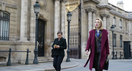 Blanche Garden and Léa Seydoux in a scene from France, photo by R. Arpajou, courtesy Kino Lorber