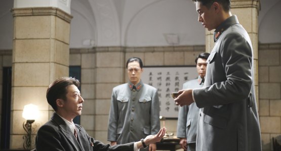 Issey Takahashi and Masahiro Higashide in a scene from Wife of a Spy, courtesy Kino Lorber